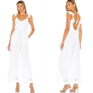 Revolve LPA Gaston Jumpsuit - White (Size Small)